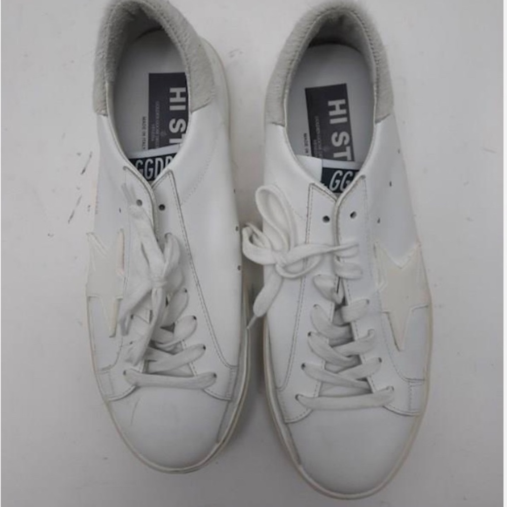 Golden Goose unisex’s hi star Leather sneakers size size 11 - Picture 4 of 7